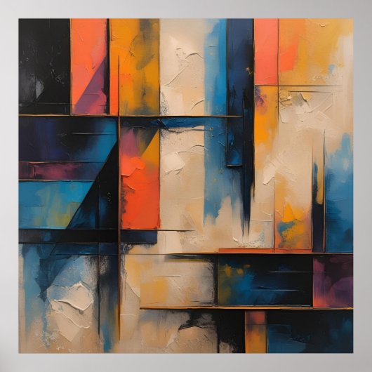 レトロウェーブデザイン01ポスター ポスター (正面)