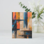 レトロウェーブデザイン01ポストカード ポストカード (スタンド正面)