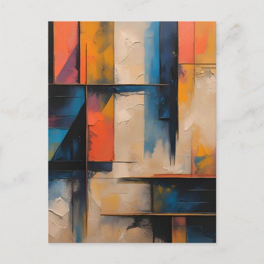 レトロウェーブデザイン01ポストカード ポストカード (正面)