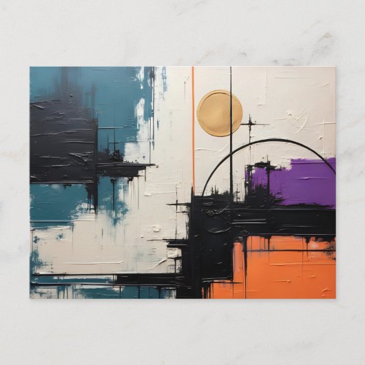 レトロウェーブデザイン03 ポストカード (正面)
