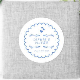 レトロウェーブド図解入りの、写真付きのル書ハンド結婚ズ ラウンドシール