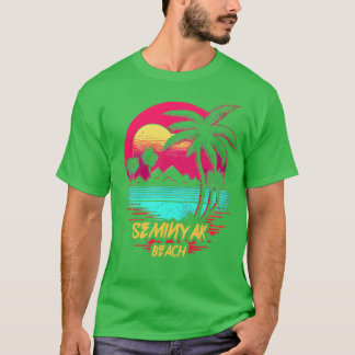 レトロウェーブビーチスミニャックビーチ Tシャツ