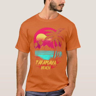 レトロウェーブビーチファカラヴァビーチ Tシャツ