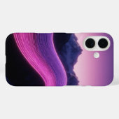 レトロウェーブマウンテンズ Case-Mate iPhoneケース (裏面 (横))