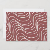 レトロウェーブ写真卒業パーティー 招待状 (裏面)