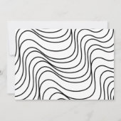 レトロウェーブ白黒写真卒業パーティー 招待状 (裏面)