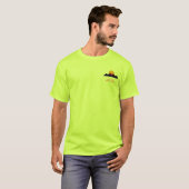 レトロウェーブ シンセウェーブ 日没 Tシャツ (正面フル)