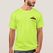 レトロウェーブ シンセウェーブ 日没 Tシャツ (正面)