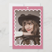 レトロウェーブ | ファンシーな結婚前お祝いパーティー 招待状 (裏面)