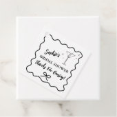 レトロウェーブ ブライダルシャワー フェイバータグ マティーニグラス (インサイチュ)