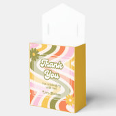 レトロウェーブGroovyフラワーグリーン40歳の誕生日 フェイバーボックス (オープン)