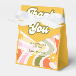 レトロウェーブGroovyフラワーグリーン40歳の誕生日 フェイバーボックス