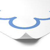 レトロウェー図解入りの、写真付きのブドレ結婚のウェルカムサイン ポスター (角)