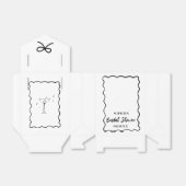 レトロウェー縁どブブライダルシャワー優先ボックスマルティーニ フェイバーボックス (折り畳みなし)