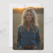 レトロウエスタンカウボーイブーツ&バブリーブライダルシャワー 招待状 (裏面)