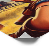 レトロウエスタンカントリーガールズ ポスター (角)