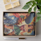 レトロウエスタンカントリーガールズ 薄葉紙 (ギフト)