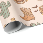 レトロウエスタンハロウィーントレンディーボホ ラッピングペーパー (ロールコーナー)