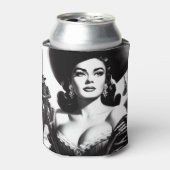 レトロウエスタンピンアップ 缶クーラー (缶正面)