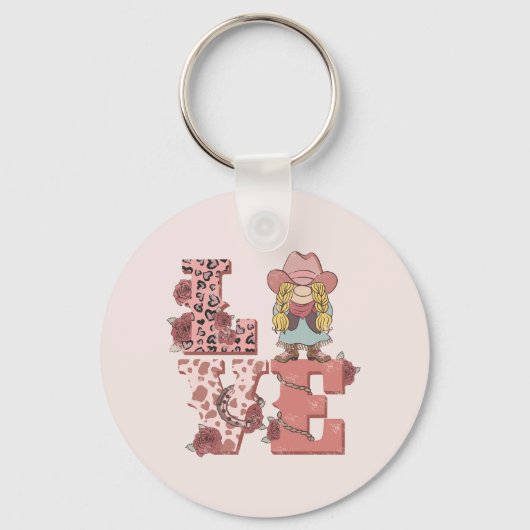 レトロウエスタンラブ キーホルダー (正面)