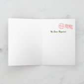 レトロウォータースキーズクリスマスカード シーズンカード (内部)