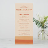 レトロウォーターストライプカラーテラコッタオレンジ結婚ズ プログラム (スタンド正面)