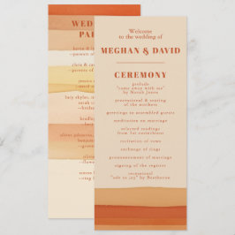 レトロウォーターストライプカラーテラコッタオレンジ結婚ズ プログラム