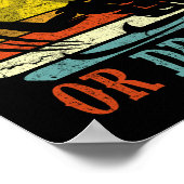 レトロウォーターポロの支配または溺れ ポスター (角)