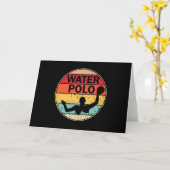 レトロウォーターポロ – ヴィンテージH2ポロウォーターポロ カード (黄色い花)