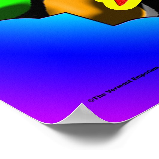 レトロウサギ ポスター (角)