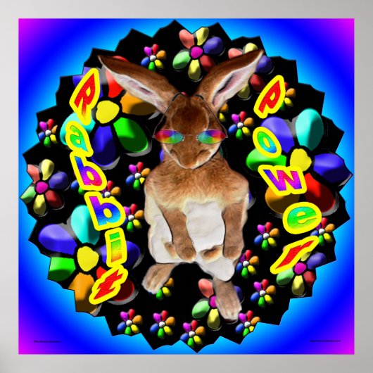 レトロウサギ ポスター (正面)