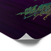 レトロウッズウィズレイクランドスケープ ポスター (角)