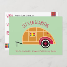 レトロウッディ ティアドロップ キャンパー グランピング