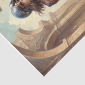 レトロウーマンオンザオートバイヴィンテージスタイル 薄葉紙 (詳細)