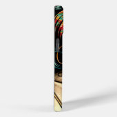 レトロウーマンオンビーチ漫画スタイルアーポップ・アートのト Case-Mate iPhoneケース (裏面 / 右)