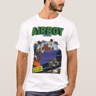 レトロエアボーイ漫画 Tシャツ