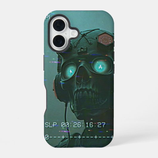 レトロエイリアンオンVCR iPhone 16ケース (裏面)