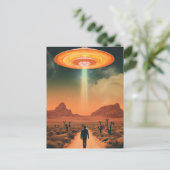 レトロエイリアン砂漠からの拉致 ポストカード (スタンド正面)