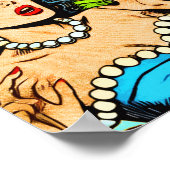 レトロエイリアンSF漫画 ポスター (角)