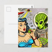 レトロエイリアンSF漫画 ポストカード (正面/裏面)