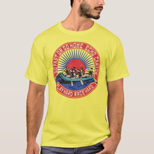 レトロエコーキャニオンラフティング Tシャツ (正面)
