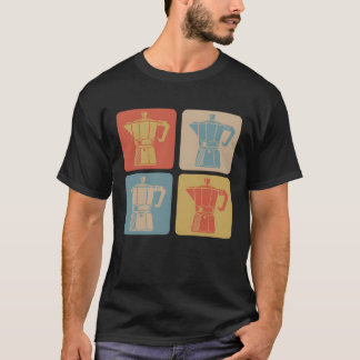レトロエスプレッソマシーンのギフト Tシャツ