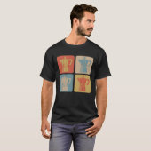 レトロエスプレッソマシーンのギフト Tシャツ (正面フル)