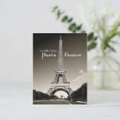 レトロエッフェルタワー ポストカード (スタンド正面)