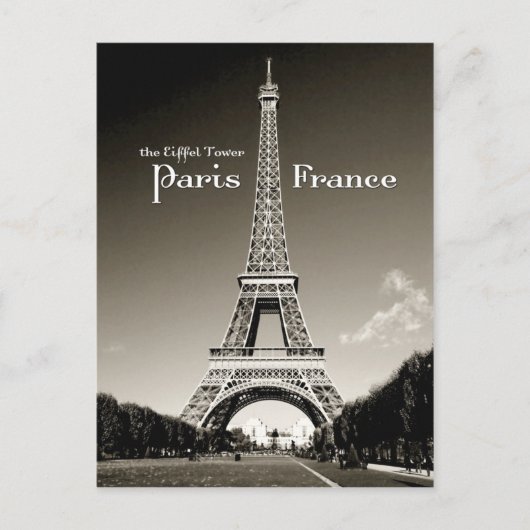 レトロエッフェルタワー ポストカード (正面)
