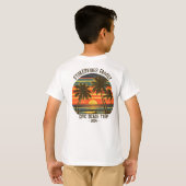 レトロエピックファミリービーチトリップバカパーソナライズされたンス Tシャツ (裏面フル)
