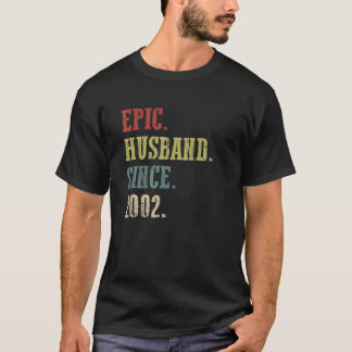 レトロエピック夫2002年20th's 結婚 Aniver Tシャツ