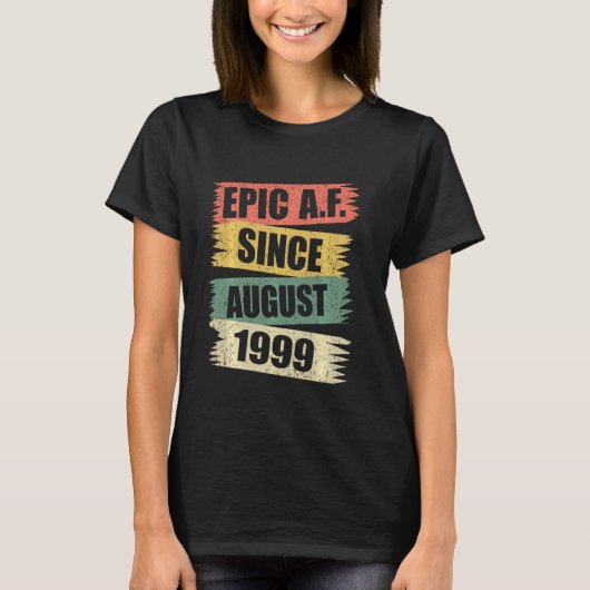 レトロエピック威厳があるA F 1999 21歳の誕生日21年 Tシャツ (正面)