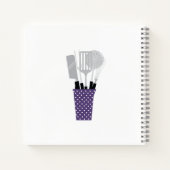 レトロエプロンファミパーソナライズされたリレシピノート ノートブック (裏面)