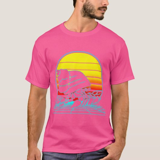レトロエルミットカニ気流波 Tシャツ (正面)